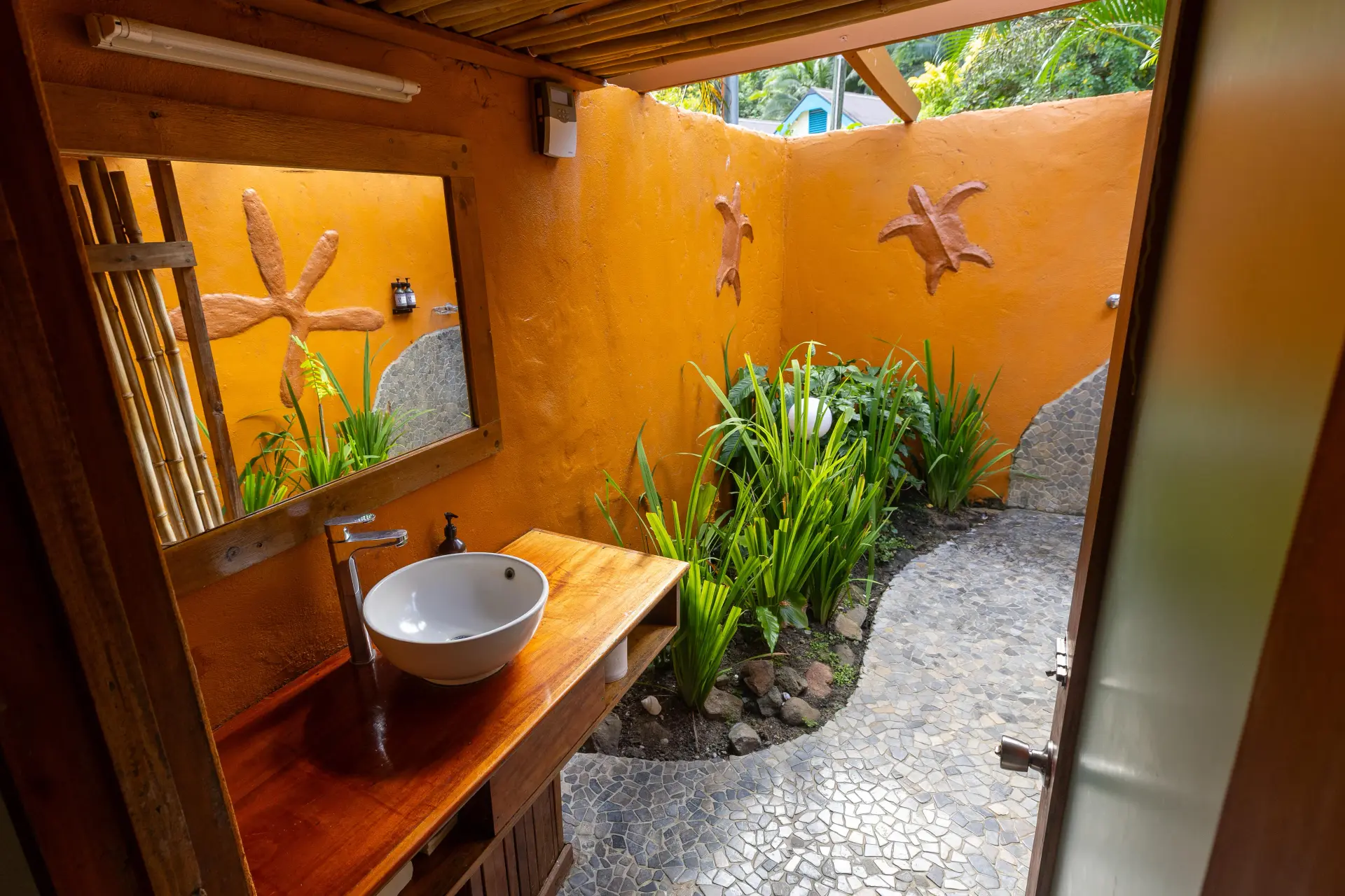 Outdoor bathroom